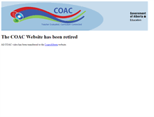 Tablet Screenshot of coac.learnalberta.ca